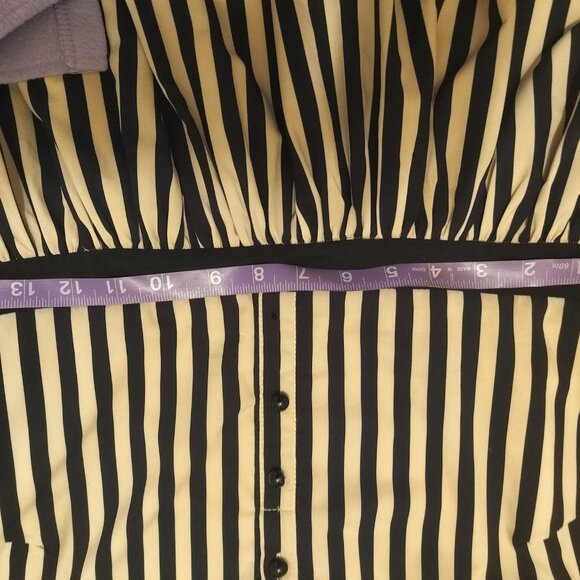 Sourpuss stripe Lydia dress cream & black - Picture 6 of 6